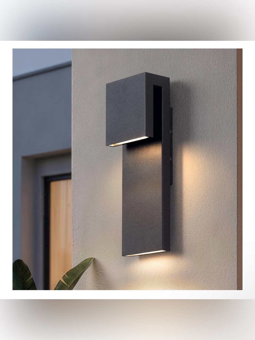 15'' Modern Outdoor Wall Sconce 1 Pack, Exterior Wall Light Waterproof
